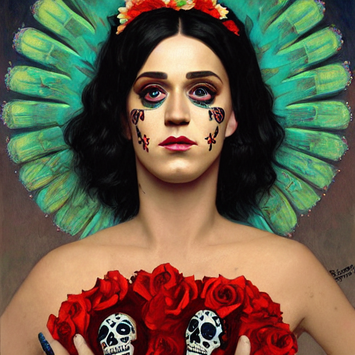 Katy Perry Mexican Day of the Dead