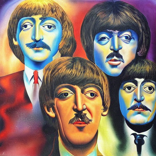 The Beatles by Dali