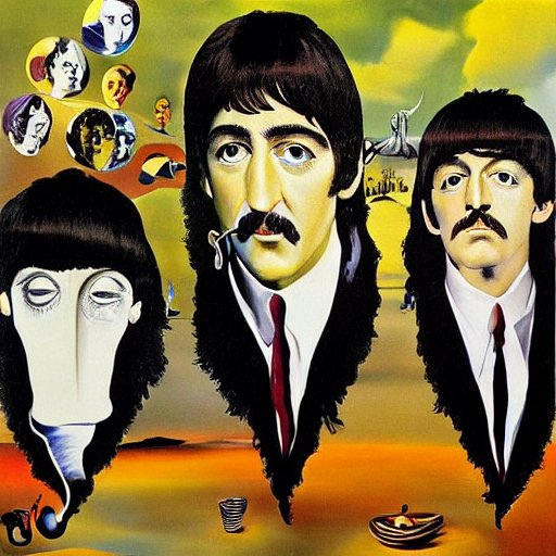 The Beatles by Dali