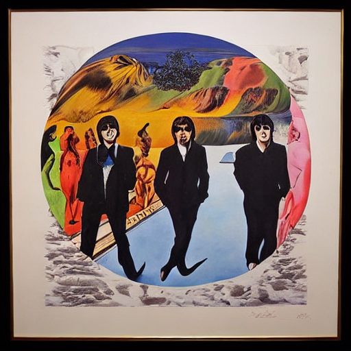 The Beatles by Dali