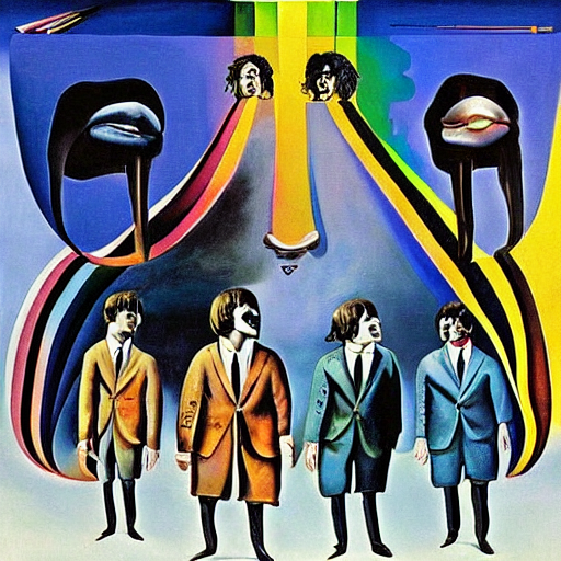 The Beatles by Dali