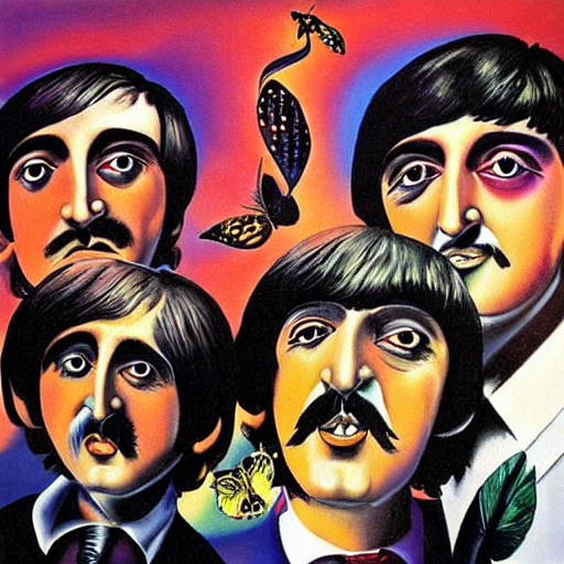 The Beatles by Dali