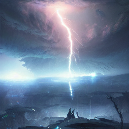 Alien Lightning Storm